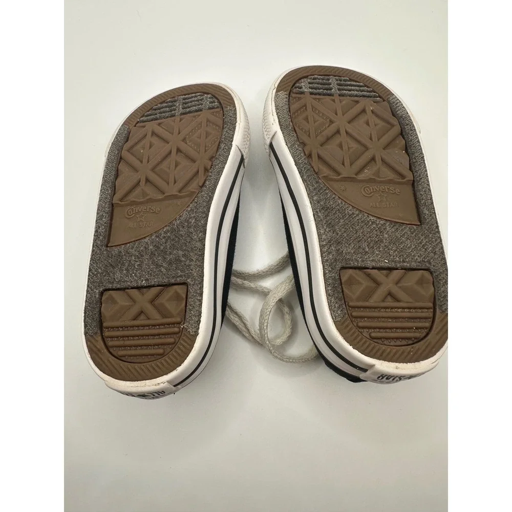 Converse All Star Toddler Sneakers Low Top Black‎ Canvas Shoes US Size 5